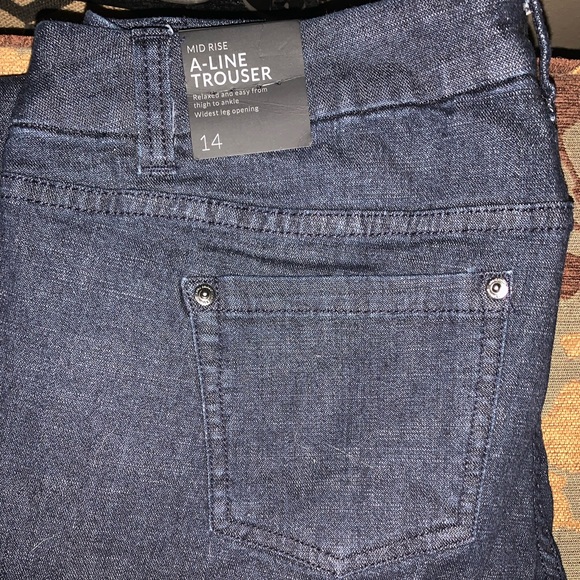 NWTNW Size 14 Dark Denim Trouser No Smoke Home - Picture 2 of 2